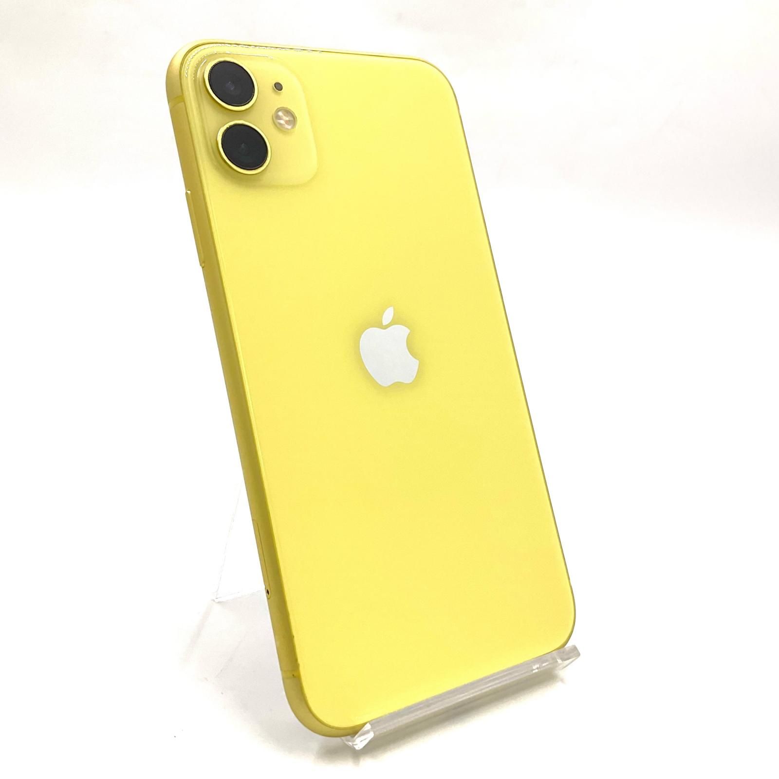 全額返金保証】【最速発送】Apple iPhone 11 64GB イエロー au 白ロム 