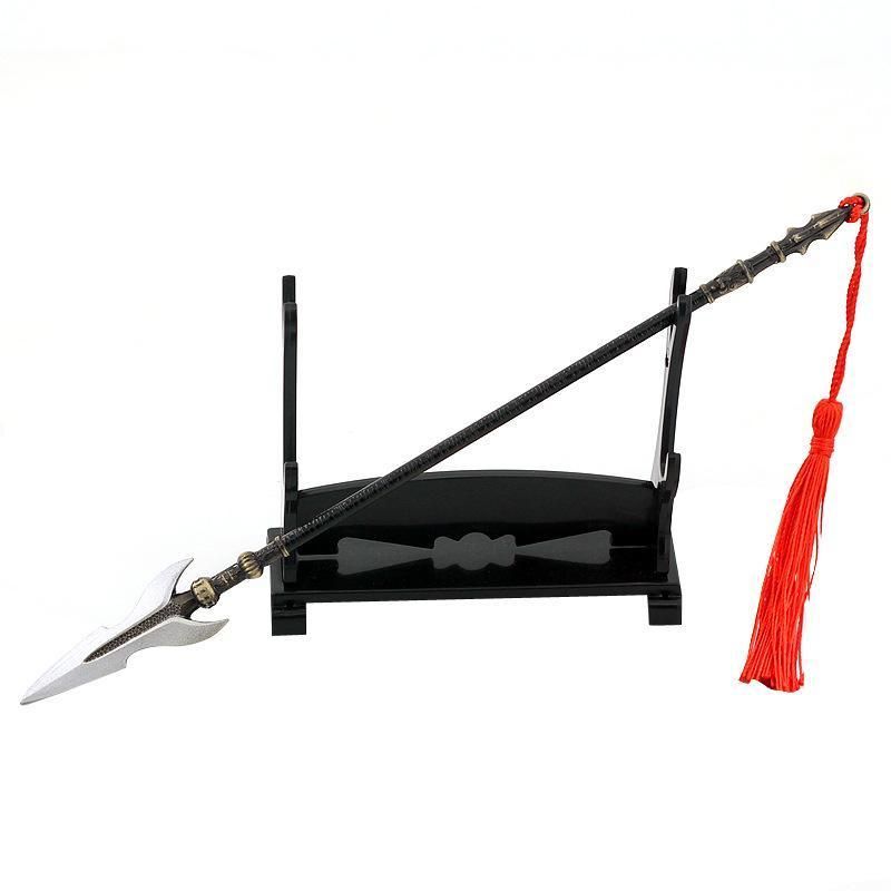 古代中国 武器 覇王 項羽 霸王槍 全長 22cm / ミニチュア フィギュア