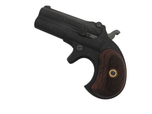 クラフトアップルワークス CAW･MULE モデルガン ダブル バレル デリンジャー エングレービング エングレーブ P89 発火式 木製グリップ.Ver 4571261543002
