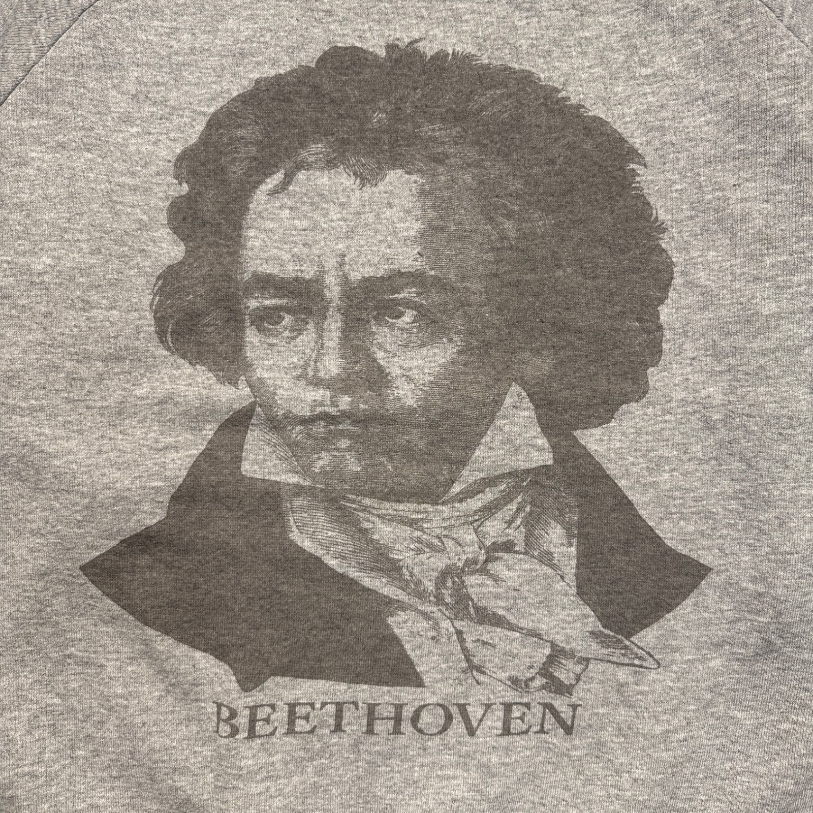 ベートーヴェン プリント グレー スウェット BEETHOVEN Print Sweatshirtヴェートーヴェン プリント グレー