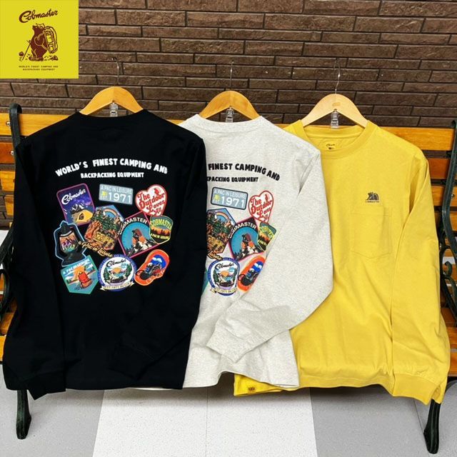 COBMASTER ワッペン コラージュ ベーシック L/S TEE  コブマスター コブマスター メンズ 長袖 バックプリント ロン T シャツ カットソー