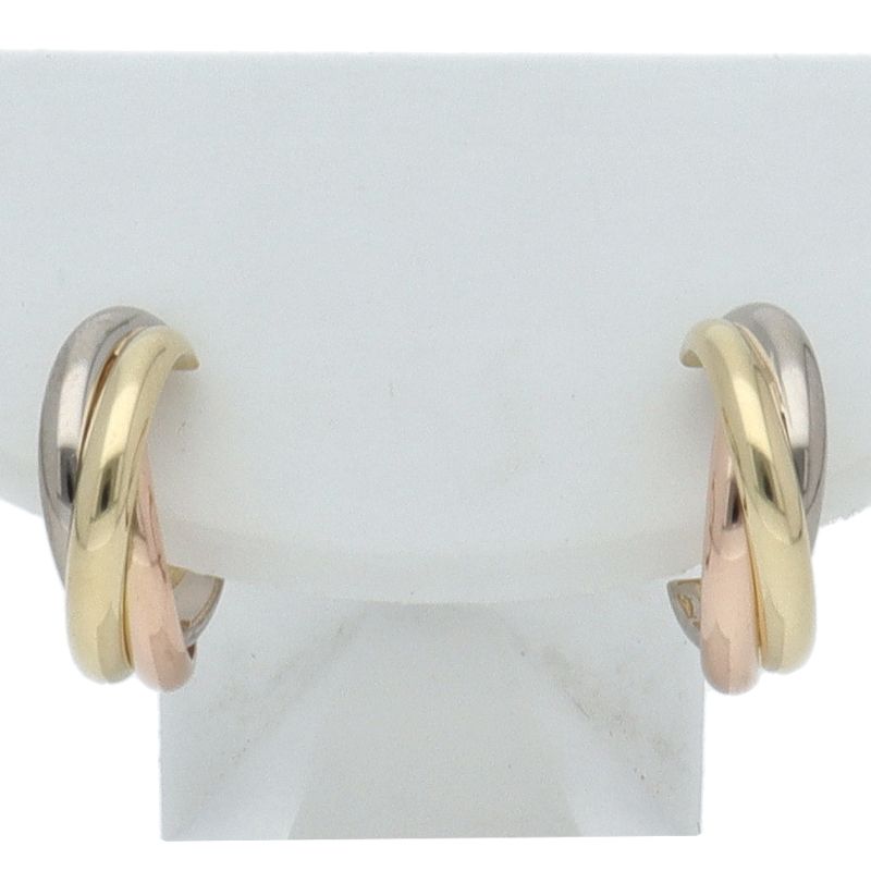 カルティエ トリニティピアス K18/3カラー レディース 【中古