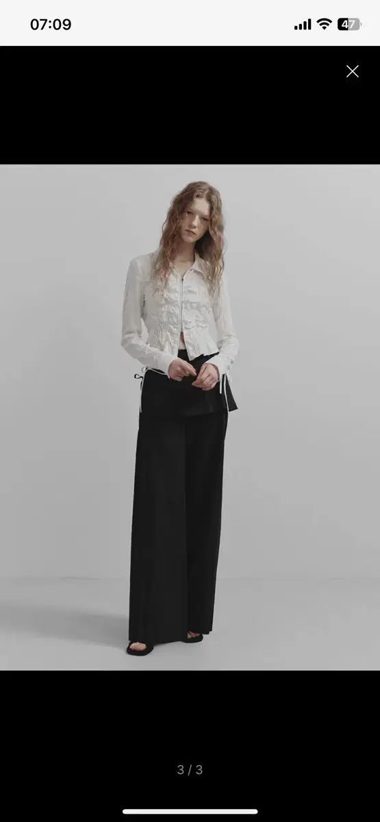 RAIVE レイブ Layered Wide Pants