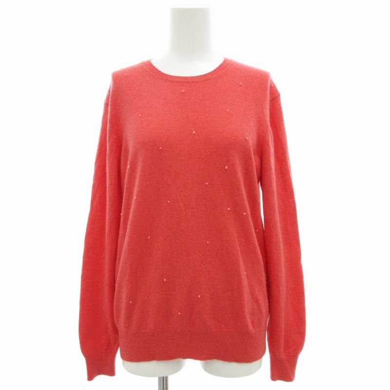 ユニクロ UNIQLO カシミヤクルーネックセーター ニット 長袖 M ピンク