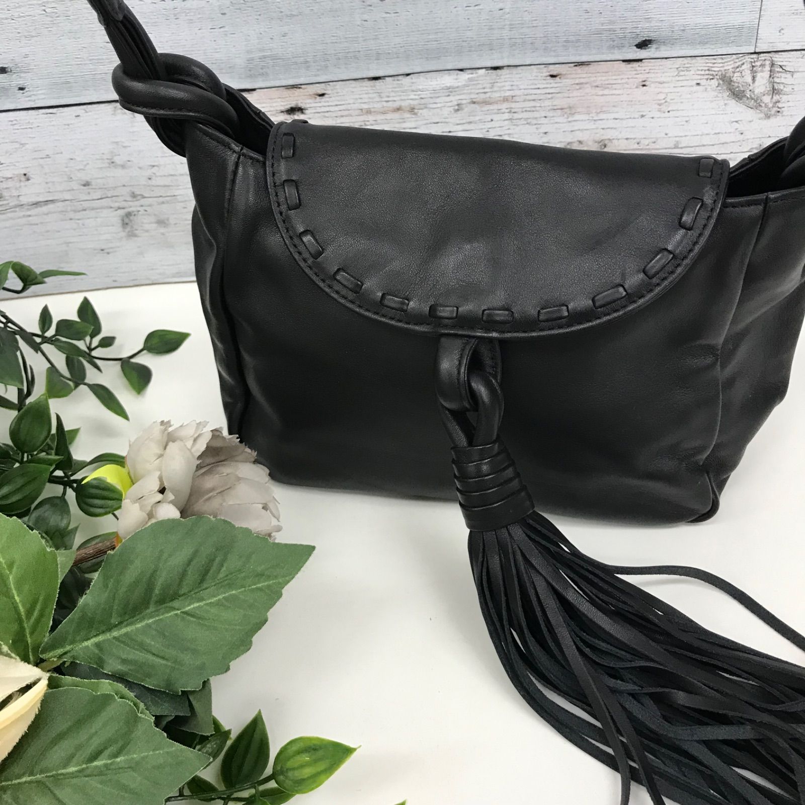 メルカリshops 5505 キタムラ レザー 斜めがけショルダー