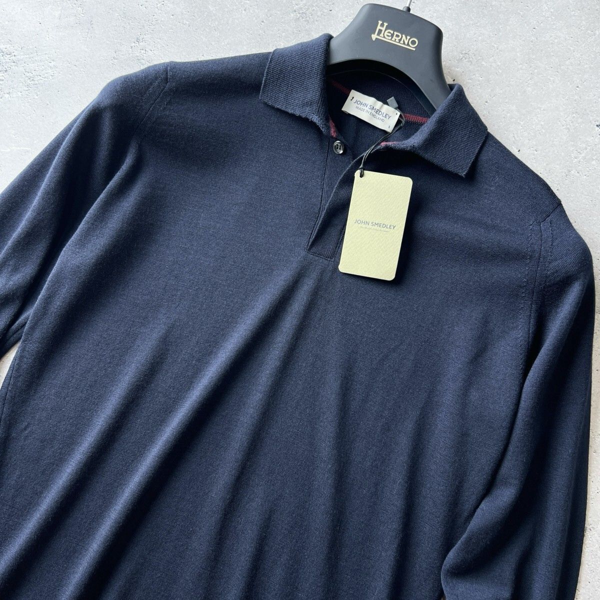 JOHN SMEDLEY (ジョンスメドレー) ウール混 長袖 ニット
