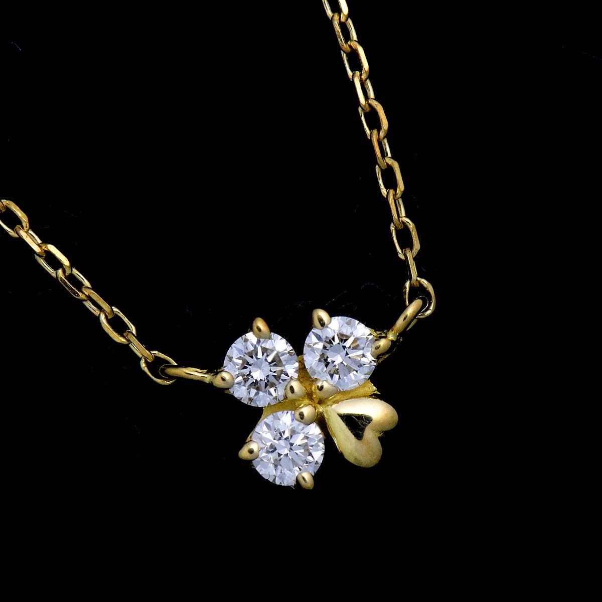 アーカー AHKAH クローバーディアリー ダイヤ ネックレス 40cm K18 YG イエローゴールド 750 Diamond Necklace  90213794 - メルカリ