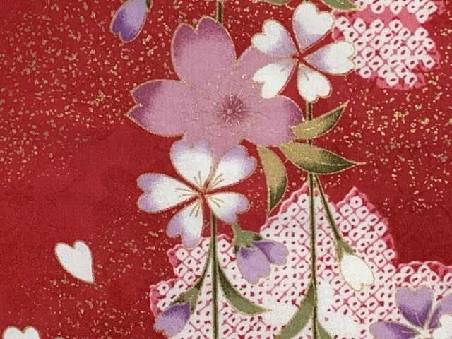 赤系 桜柄