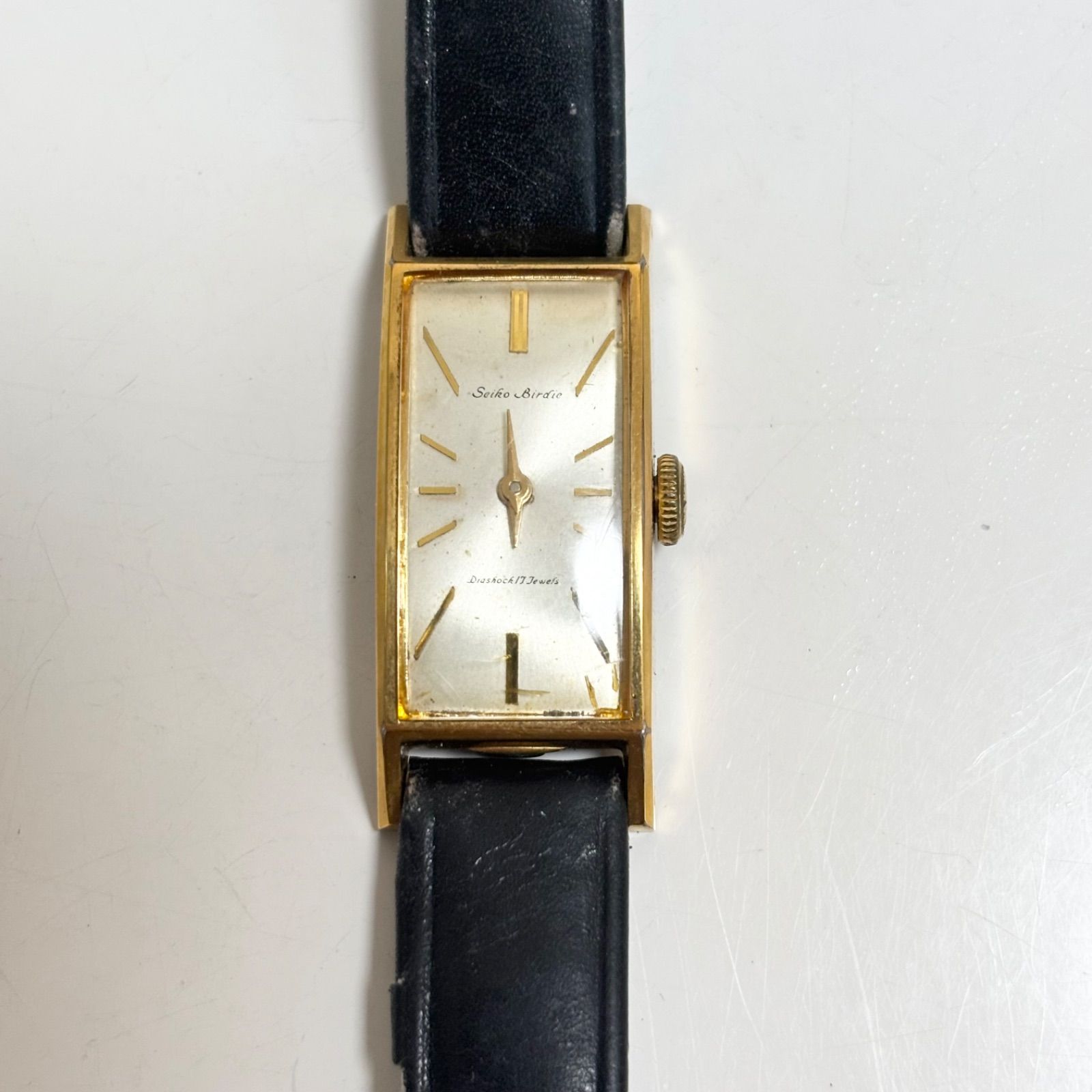 【ジャンク】SEIKO 手巻き時計　17石 ジャンク SEIKO 手巻き時計 17石 11-0560 青文字盤 亀戸マーク