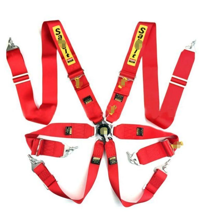 6点スナップオンレーシングベルトハーネス安全ショルダーストラップ ベルト本体