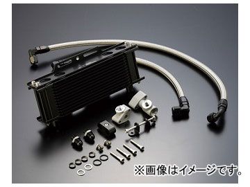 2輪 アクティブ セトラブ・アールズ ストレートオイルクーラーキット ＃8 9インチ10段 ブラック 14057410BC JAN：4538792426150 カワサキ Z750FX-1