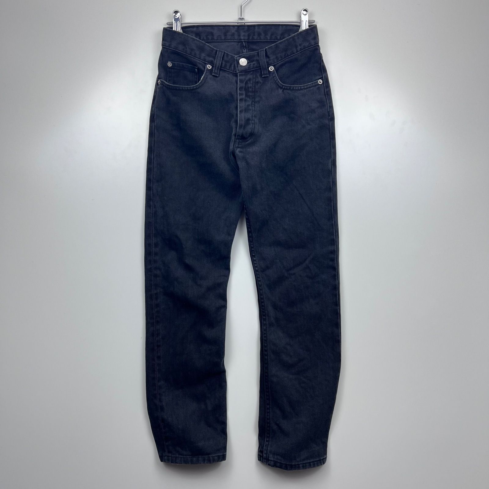 【お気に入り】 00s lang helmut archive 26inch cut italian denim black パンツ