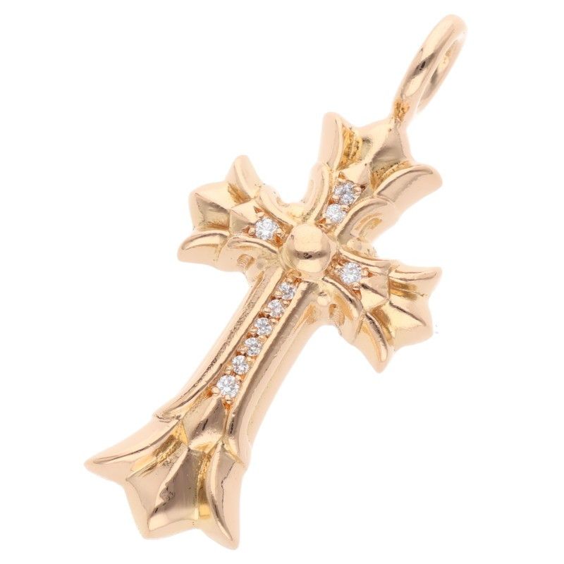 ラスト1セット☆   22K クロス 刻印ありゴールド パヴェ CHROME HEARTS クロムハーツ 22k クロス ネックレス | Pay ID