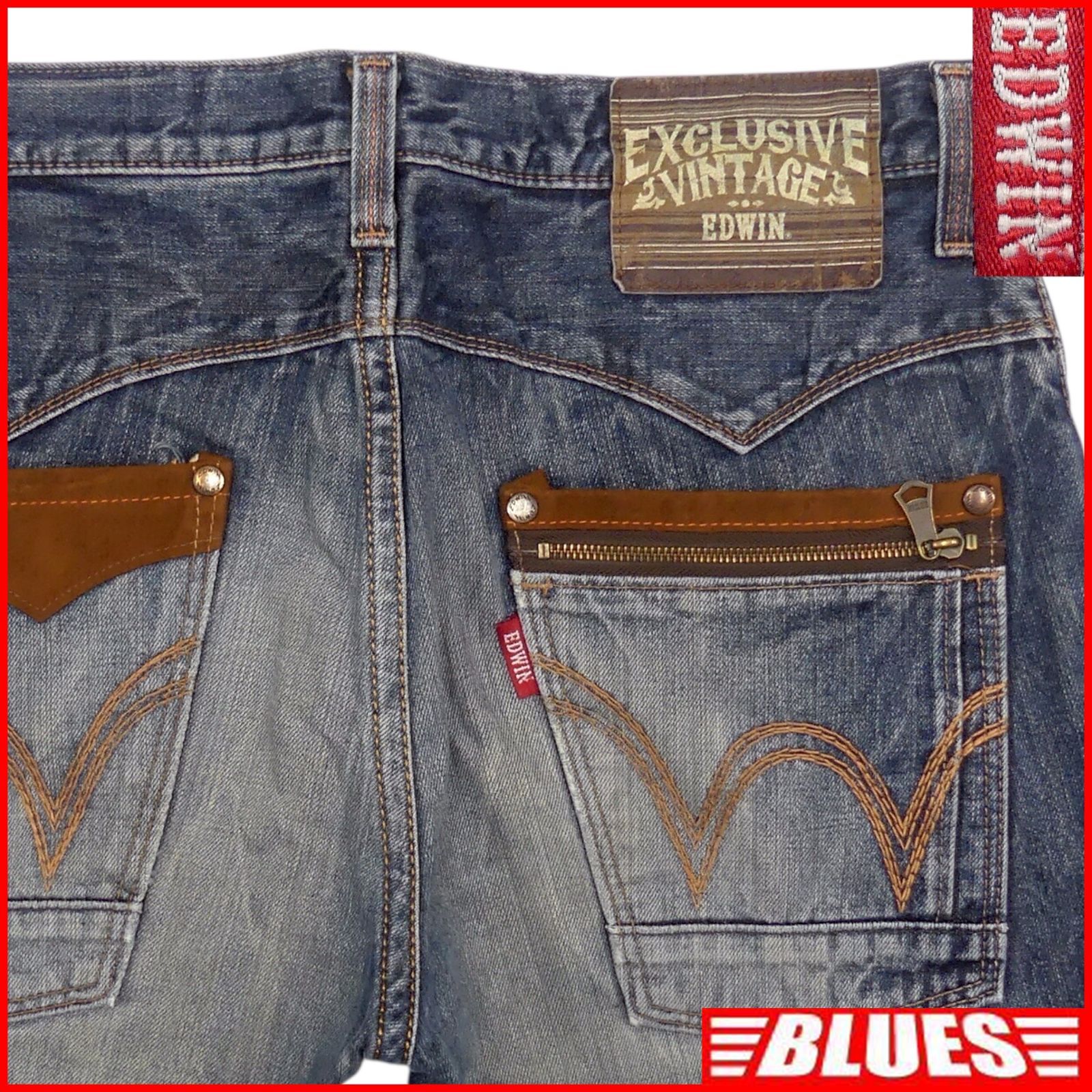 EDWIN エドウィン W34 デニム パンツ ジーパン XCLUSIVE VINTAGE 