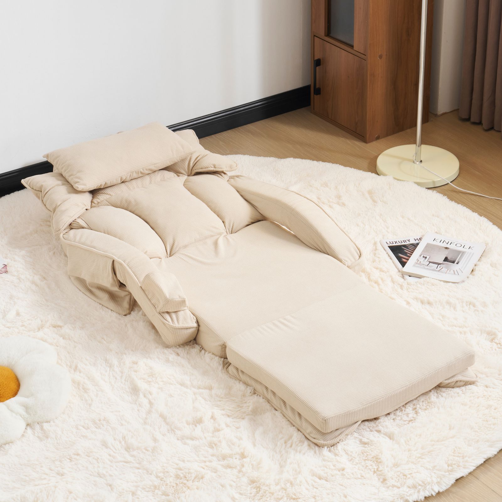 フロアソファー 寝る