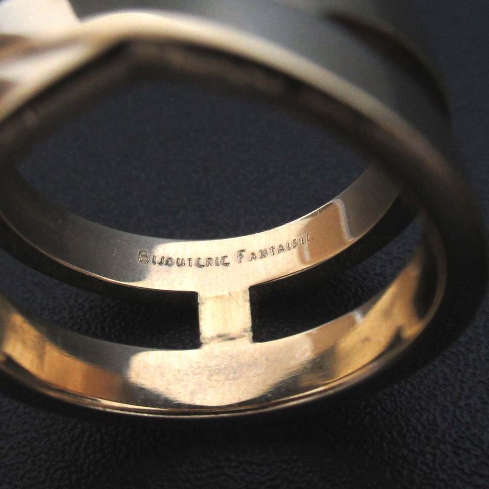 美品 HERMES エルメス GP リュバン スカーフリング ゴールドカラー  