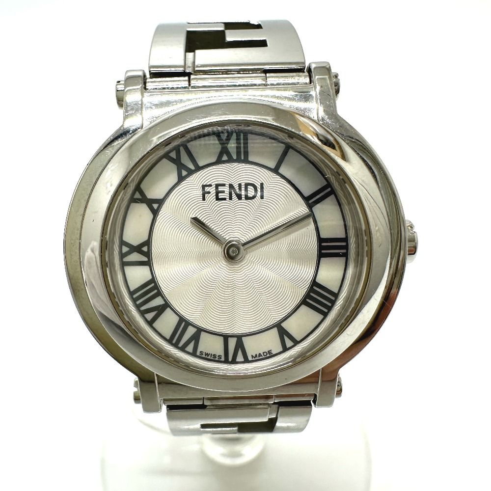 【美品】FENDI フェンディ　腕時計　シェル　シルバー　6100L 人気モデル 美品】FENDI フェンディ 腕時計 シェル シルバー 6100L 人気