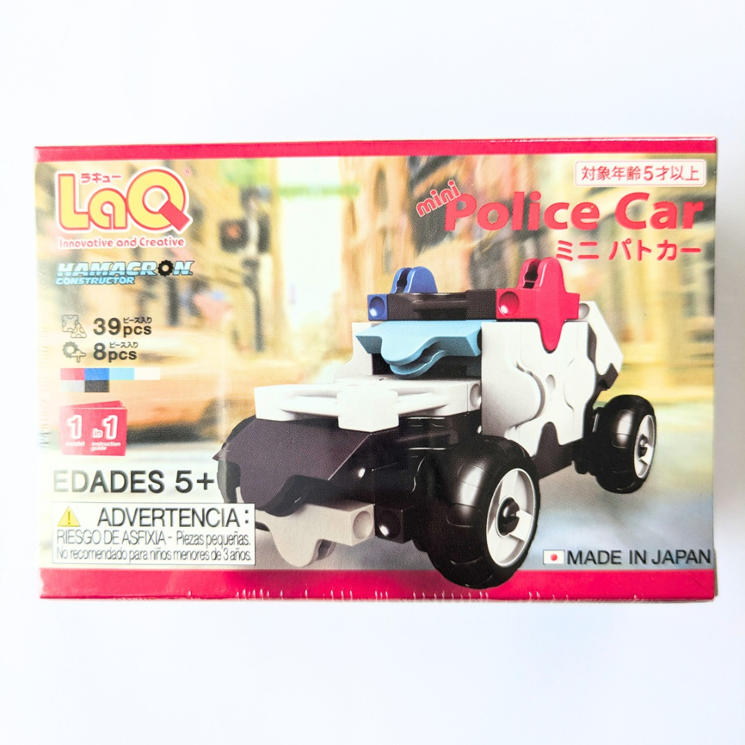 新品 ☻ ラキュー ミニパトカー 39+8ピース 作り方 1種類付き