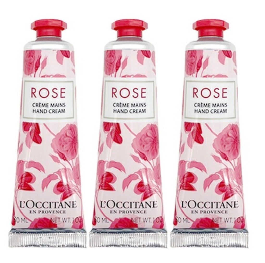 ロクシタン】ハンドクリーム　ローズ　(30ml)3本セット