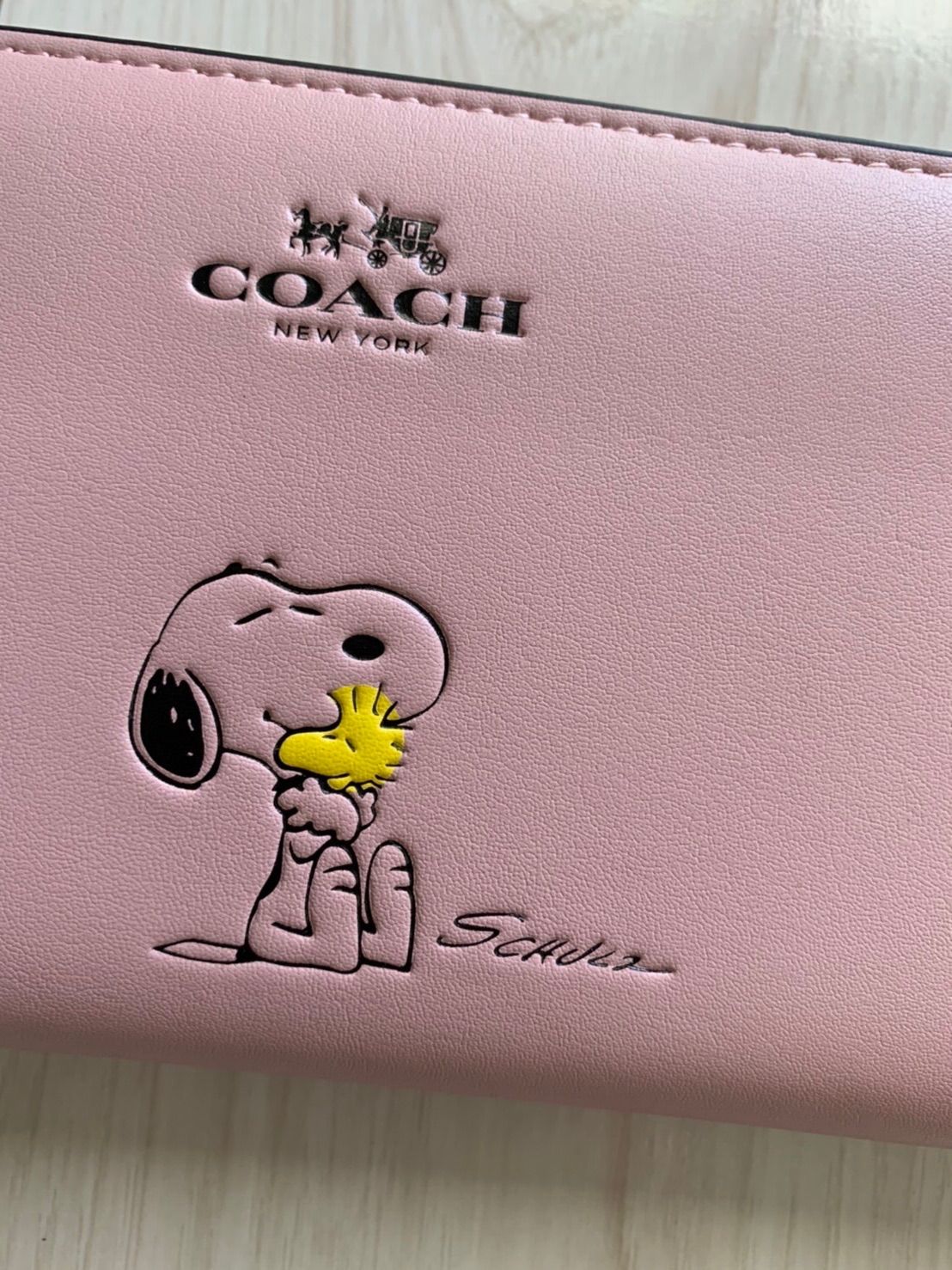 アウトレッ COACH - COACH長財布F53773スヌーピーピンク新品未使用品の