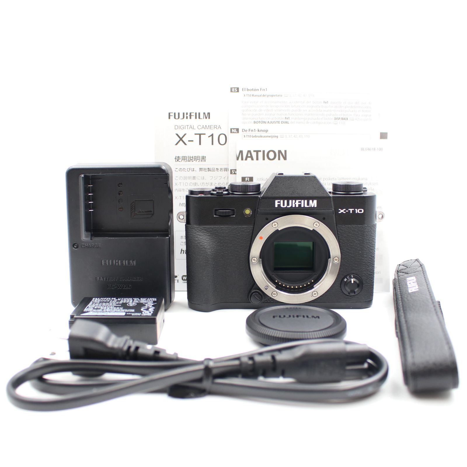 □極上品□ FUJIFILM X-T10-B X-T10 ボディ ブラック ミラーレス