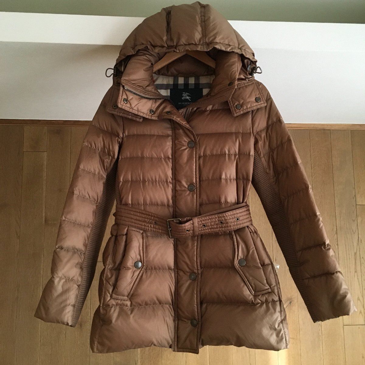 美品 BURBERRY LONDON バーバリーロンドン 高級 ファー ロング