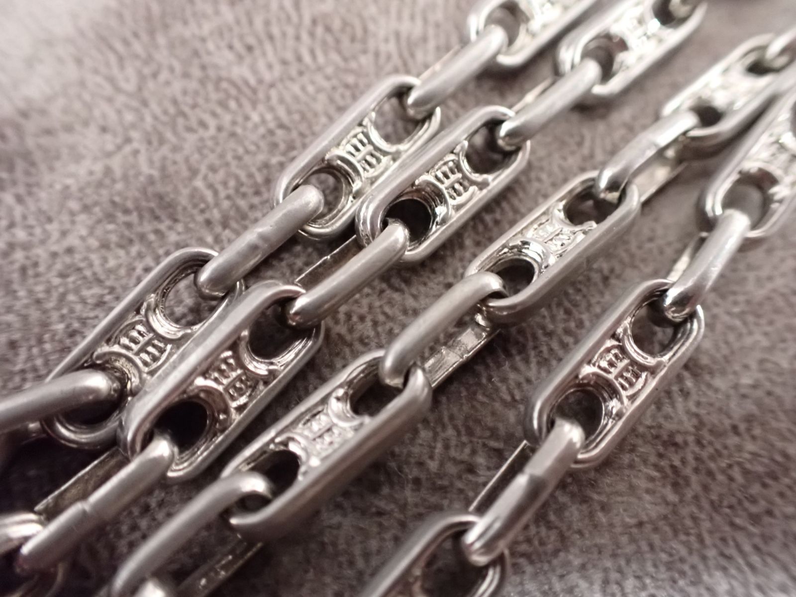 セット売り CELINE セリーヌ マカダム チェーンネックレス シルバー金具