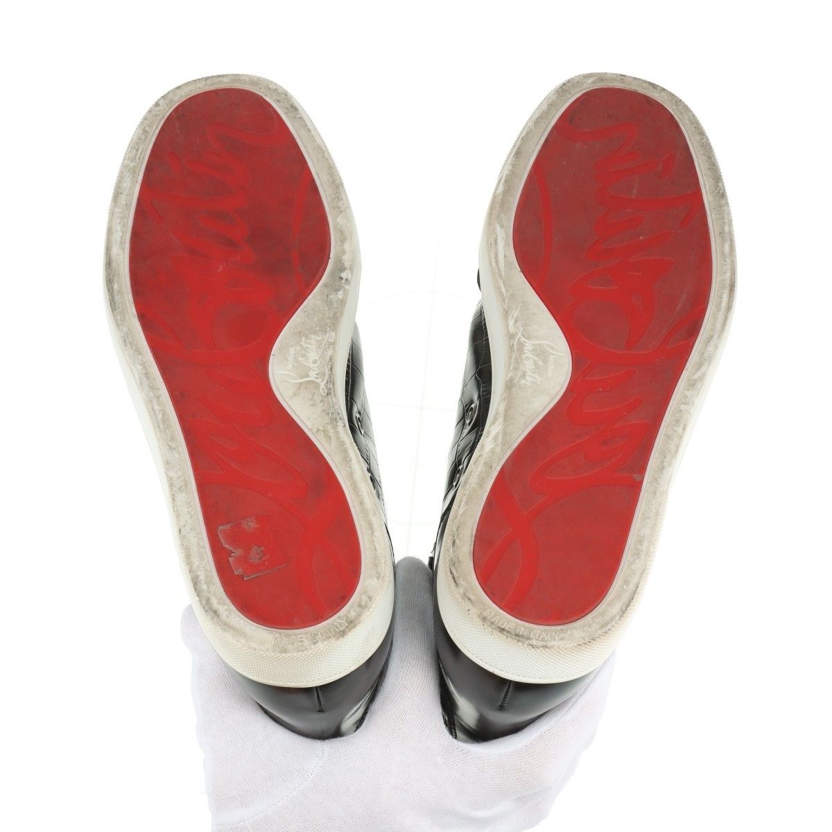 Christian Louboutin Rantus クロコ型押しレザー スニーカー Christian Louboutin クリスチャンルブタン RANTUS クロコダイル