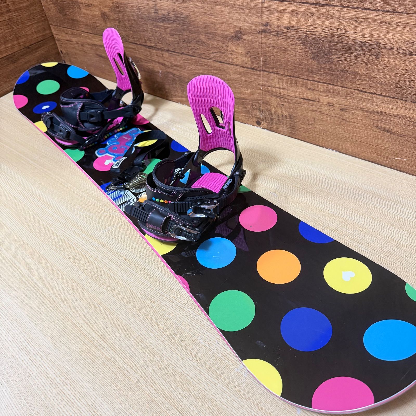 HEAD ヘッド レディース スノーボード 3点セット 143 cm バインディング23〜26 リーシュコード オールラウンドモデル