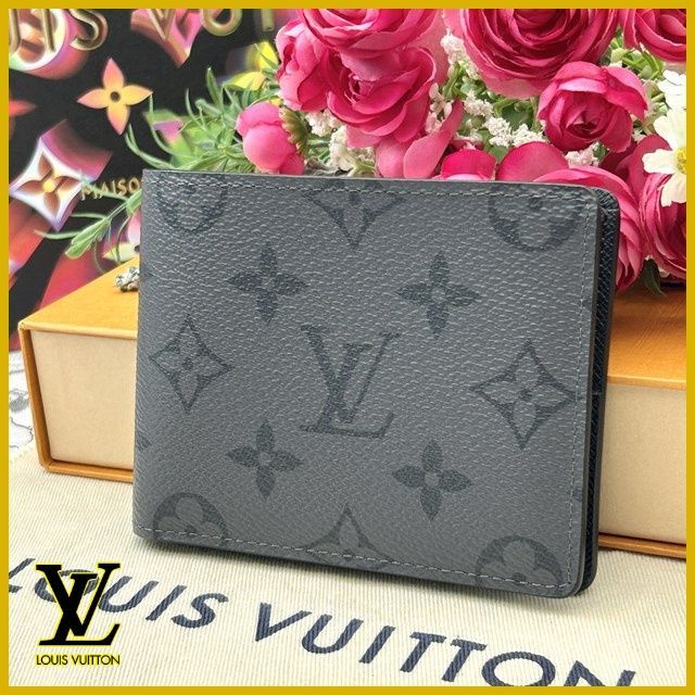♥級 ルイヴィトン モノグラム シャドウ ミュルティプル 折財布