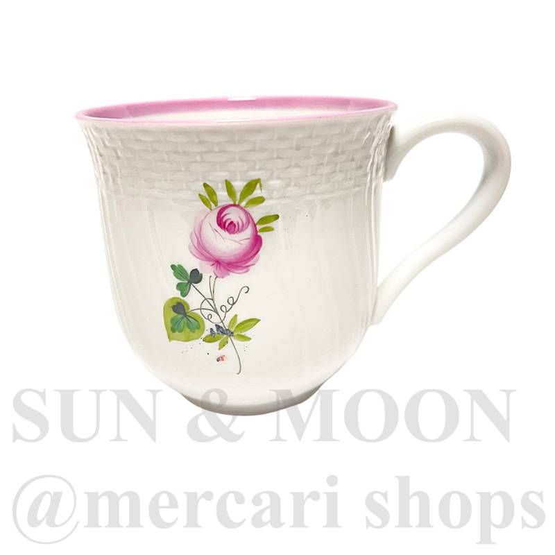 HEREND ヘレンド ウィーンの薔薇 マグカップ 1点 ピンク TD2510-2