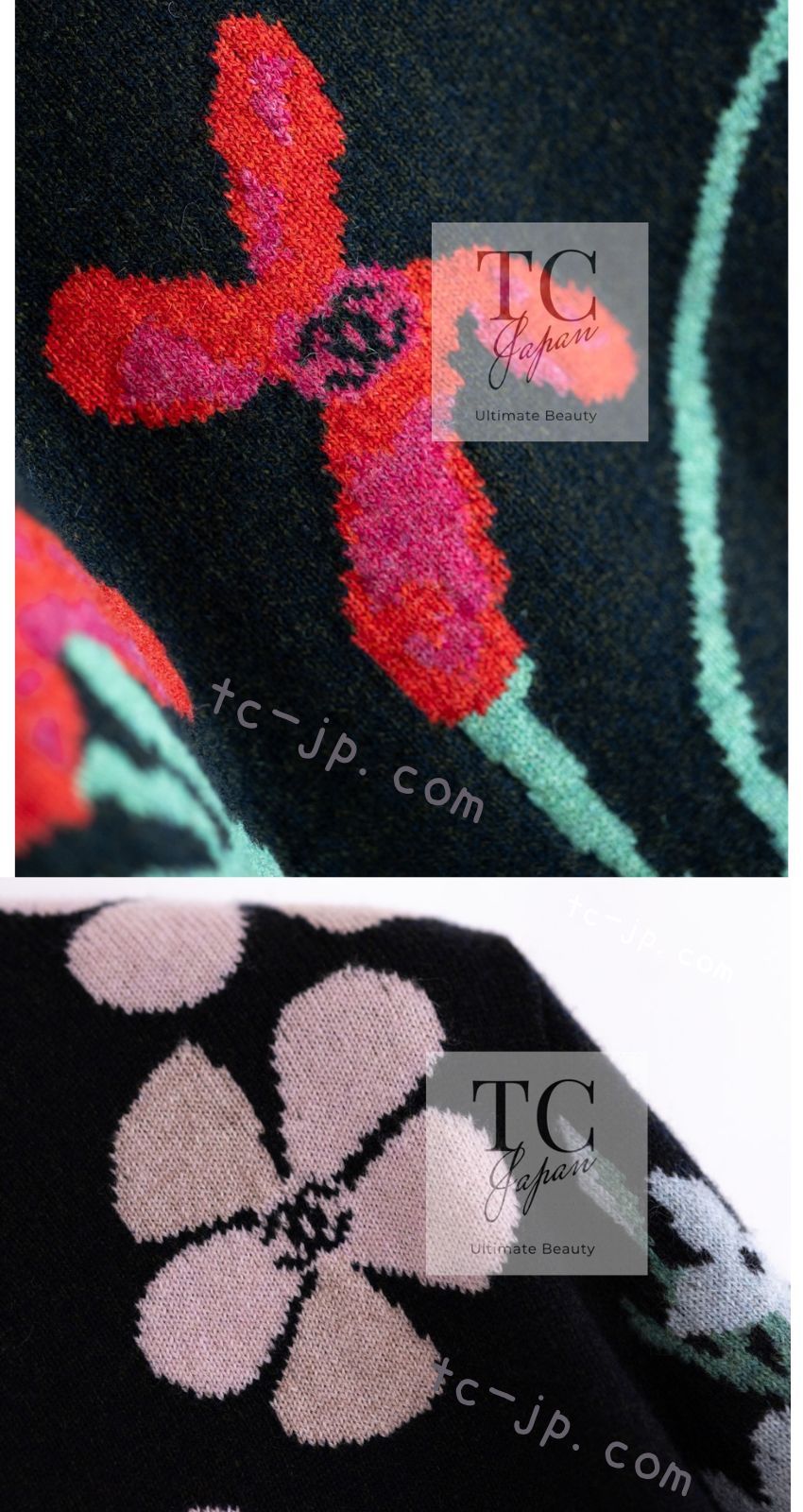 シャネル セーター CHANEL 21PF 32万 ブラック 2021 花柄 極上やわらか ふんわり カシミア100% ニット トップス 女優着用 新品同様 38 シャネル セーター CHANEL 21PF 32万 ブラック 2021 花柄 極上やわらか