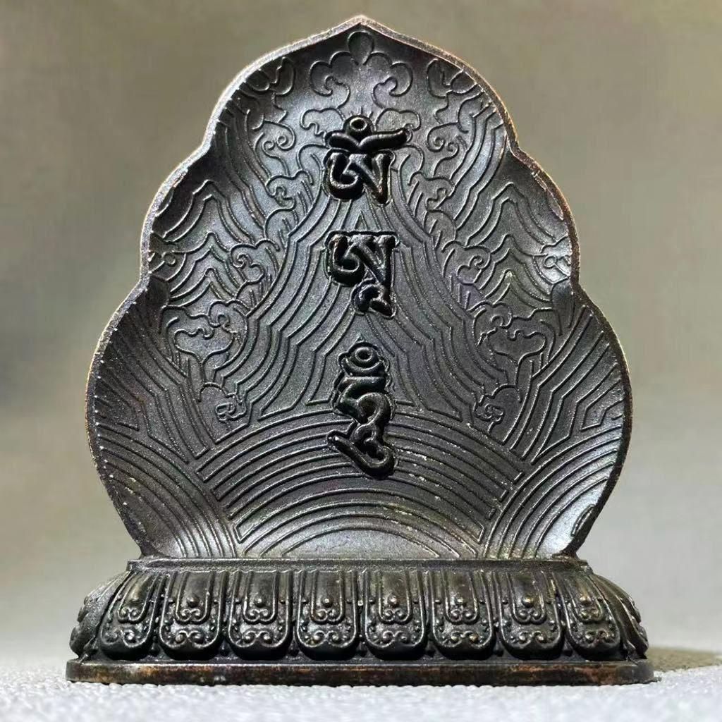 鉄器  仏像  装飾品 工芸品  美術品 置物 仏教美術 古銅鍍金 仏像 豆仏 懐中仏 置物 V R5655の通販 by