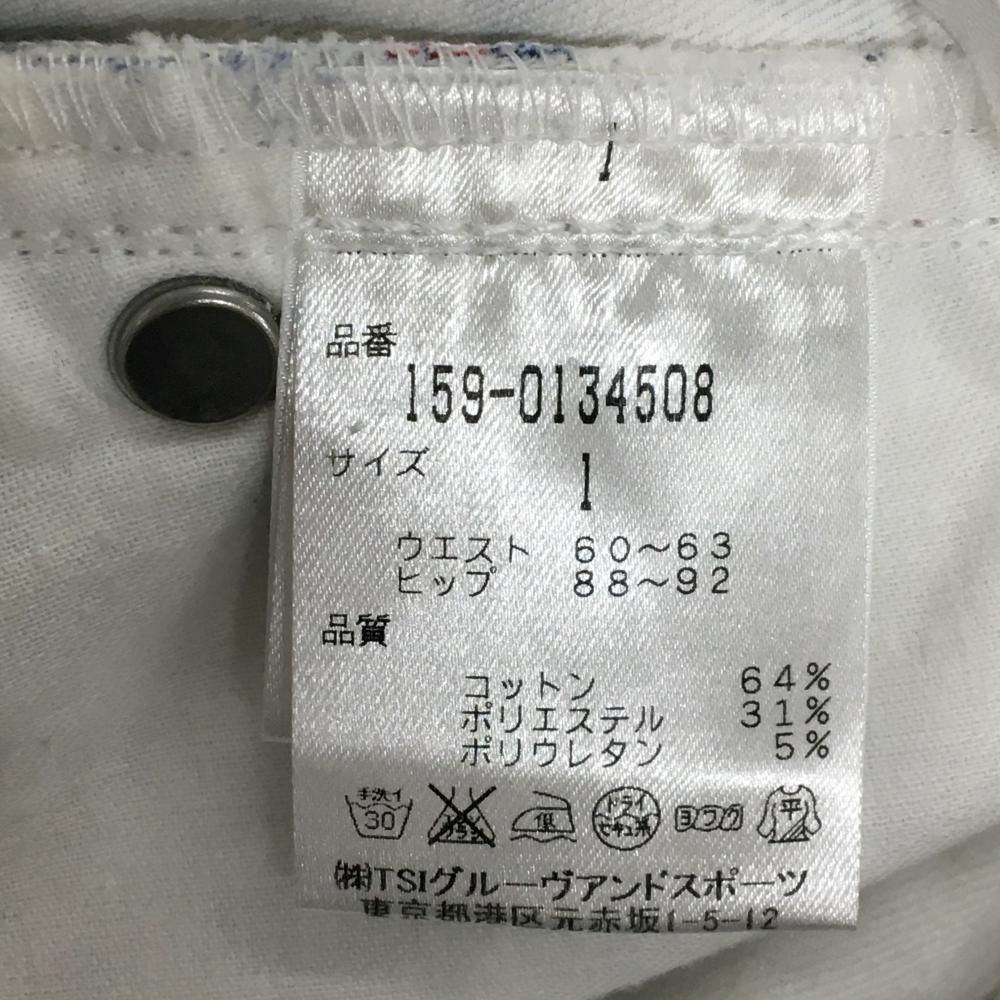 マスターバニー スカート 白×ネイビー 花柄 レディース 1(M) ゴルフ