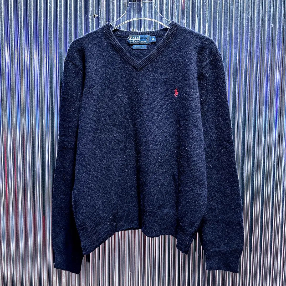 【雷市場（ポンジャン）商品韓国直送】 POLO RALPH LAUREN(ポロラルフローレン) ラムズウール Vネック ニット セーター 韓国国内 XL ） CG363