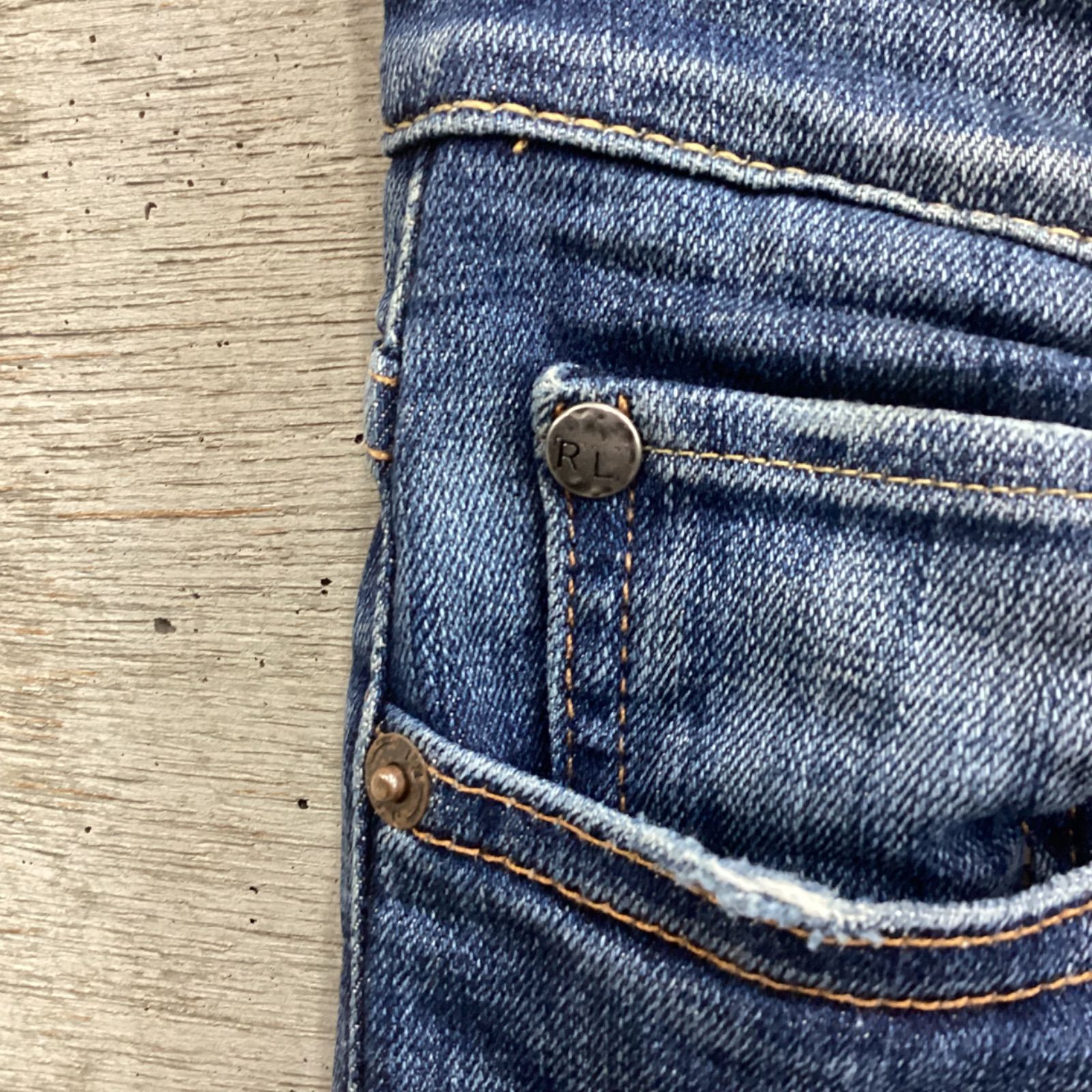 DENIM＆SUPPLY Ralph Laurenダメージ加工デニム ストレッチ 150サイズ 