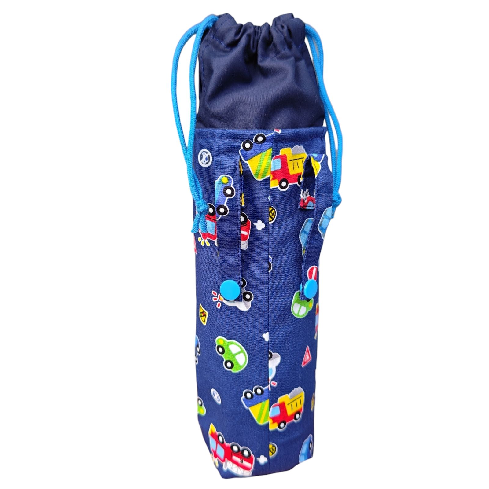 水筒カバー ハンドメイド ランドセル ブルー 車 サーモス 600