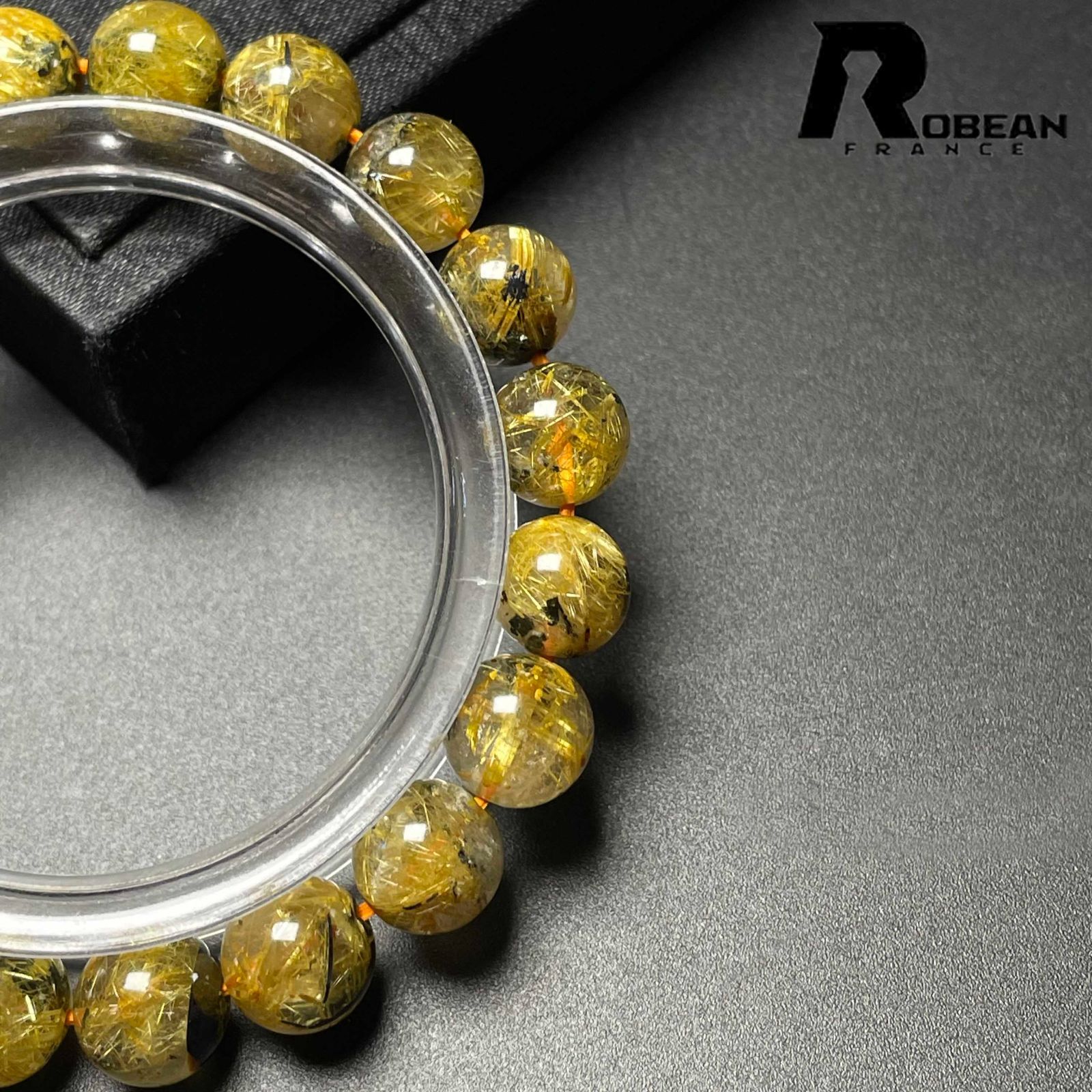 夢色 EU製 定価11万円☆ROBEAN・タイチンルチル☆黄金針水晶 ゴールド