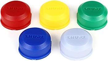(未使用･未開封品)　SHURE 色分け識別キャップ (5色セット) BLX2 ハンドヘルド型 送信機用 WA621  v1yptgt 未使用・未開封品) SHURE 色分け識別キャップ (5色セット) BLX2