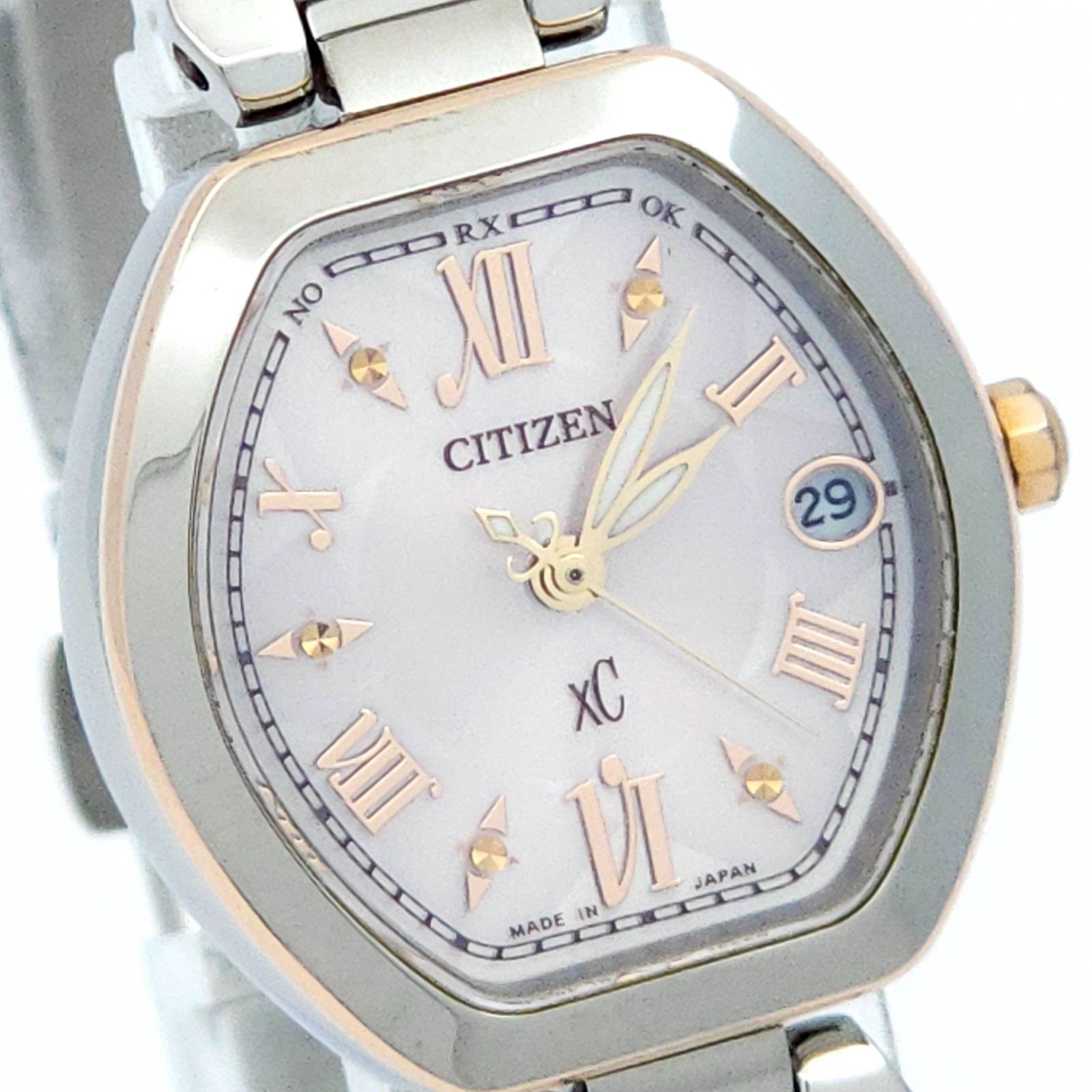 ☆良品 CITIZEN シチズン XC クロスシー H058-T019137 ソーラー電波 