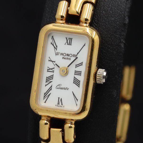 1点限り】SAINT HONORE 腕時計 おとなし ホワイト レディース