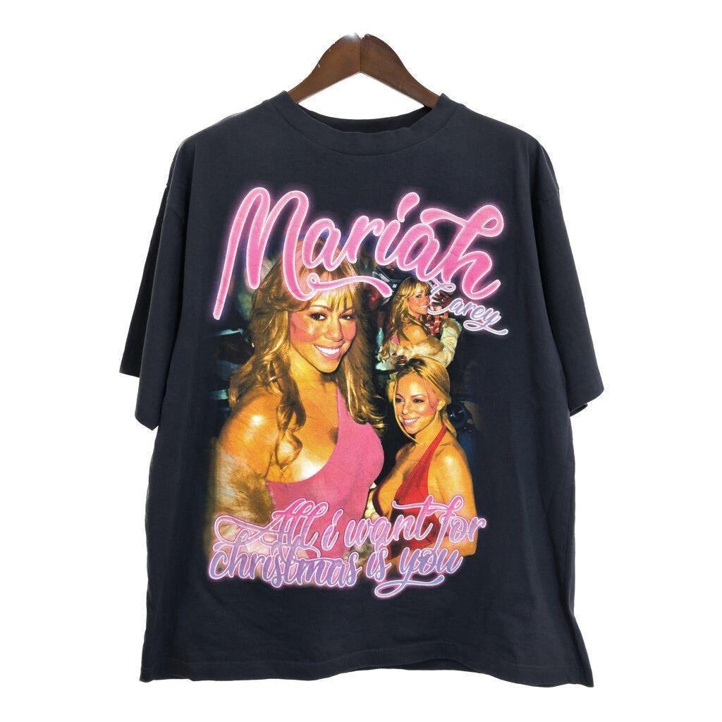 Mariah Carey マライア キャリー 半袖Ｔシャツ ブラック メンズ XL 古着 T9921