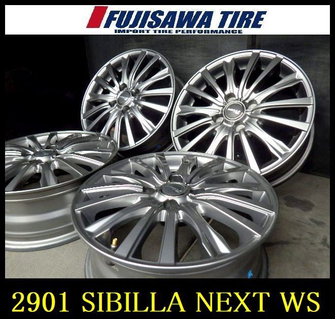 2901 B▲送料無料▲SIBILLA NEXT WS▲15x5.5J 4穴 PCD100 42◆4本