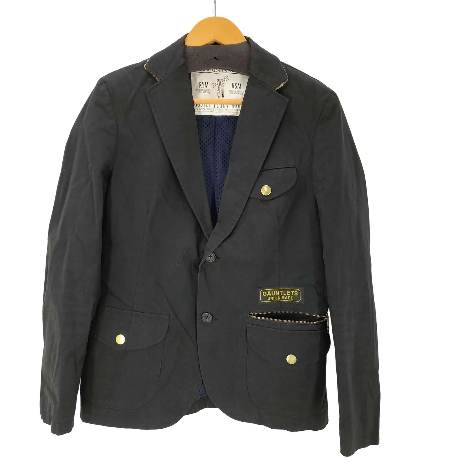 ◆レア◆GAUNTKETS ガントレッツ◆ボーンプリントキルティング ベスト M 黒 ブラック 日本製 中綿 ダウン 定価22680円 ライダース ショール phoenix gantlet armour（フェニックスガントレットアーマー