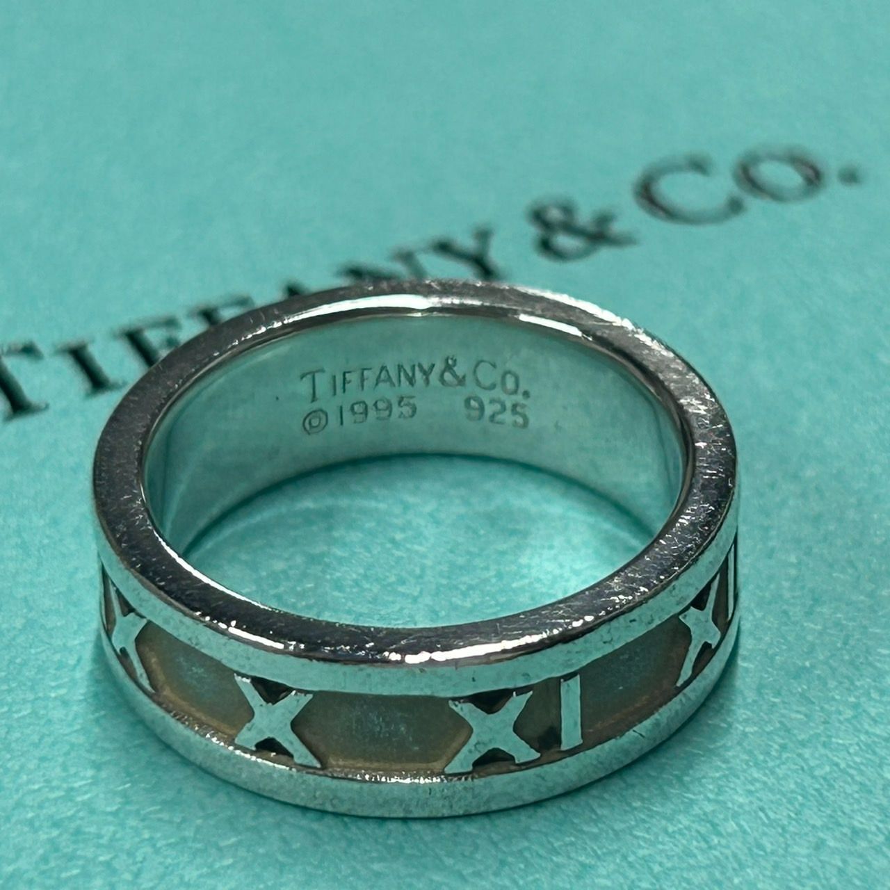 【美品】13号 Tiffany ティファニー アトラス 1995 リング 925 TIFFANY&Co ティファニー 1995 925 アトラス ワイド リング 指輪