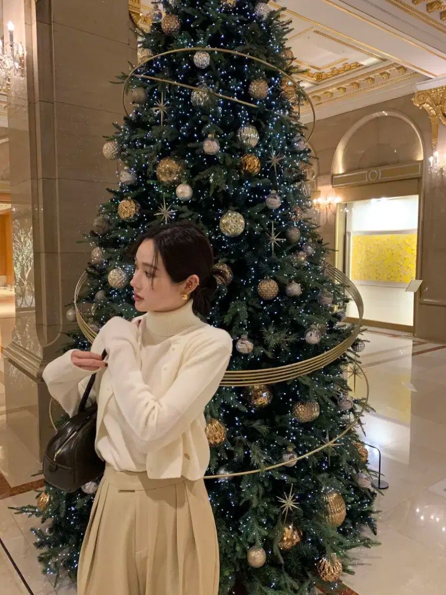 AUBEZEST ウール 100 ニット カーディガン セット アイボリー