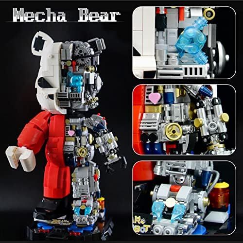 メカベアビルディングブロックキット メカニカルバイオレントベアディスプレイアートおもちゃモデル