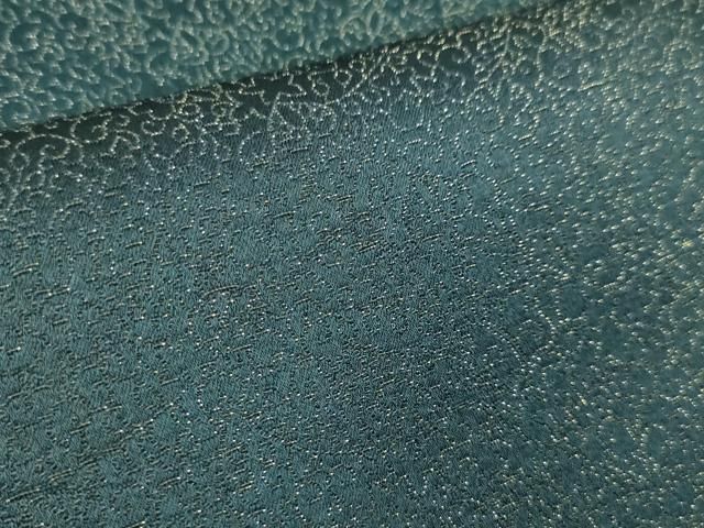 平和屋本店□極上 久保田一竹 幻の辻が花 小紋 花唐草葵地紋 暈し染め