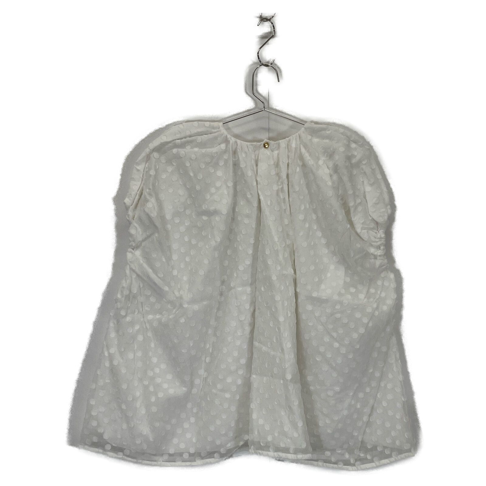 Drawer ドゥロワー 6521-299-0789 ホワイト ドットジャカードギャザー  