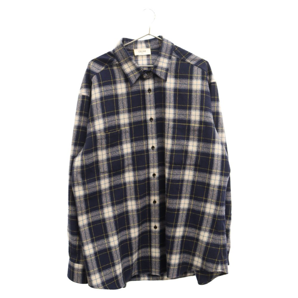 CELINE (セリーヌ) 21AW Check Wool Oversized Shirts チェック